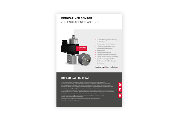 Flyer Innovativer Sensor